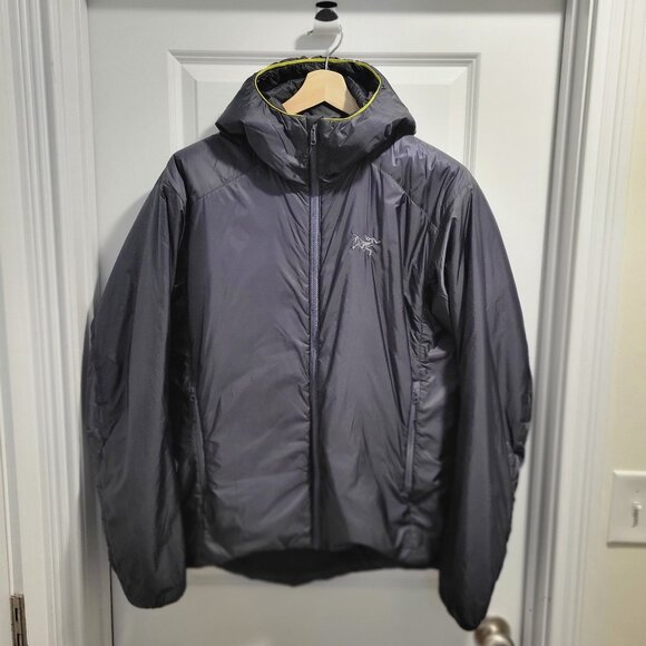 Arc'teryx Nuclei Hoody Nylon Jacket - Steel Submarine Grey Color Size Large - Picture 1 of 6